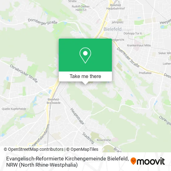 Карта Evangelisch-Reformierte Kirchengemeinde Bielefeld