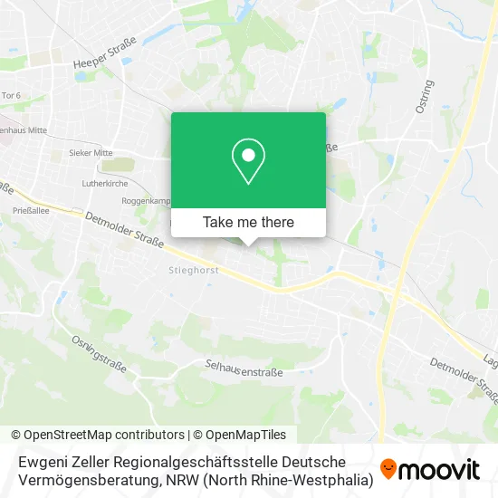 Карта Ewgeni Zeller Regionalgeschäftsstelle Deutsche Vermögensberatung