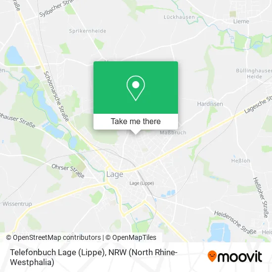 Карта Telefonbuch Lage (Lippe)