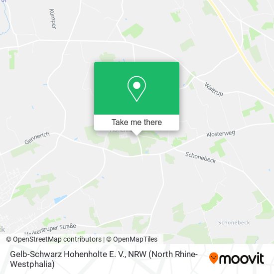 Gelb-Schwarz Hohenholte E. V. map