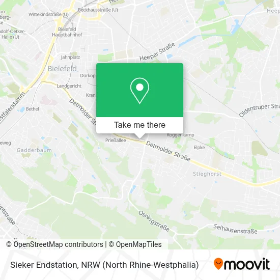 Sieker Endstation map