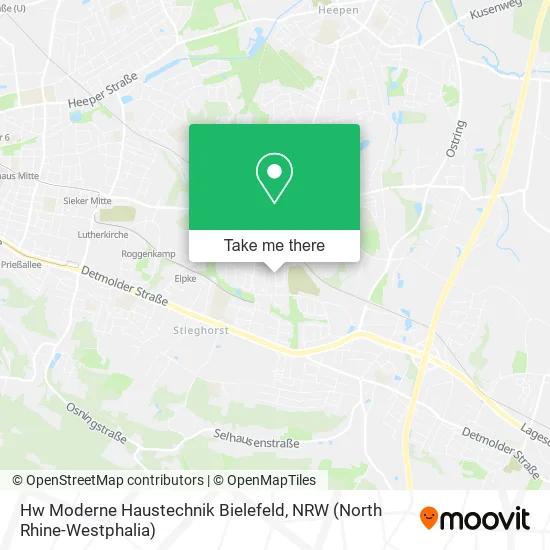 Карта Hw Moderne Haustechnik Bielefeld