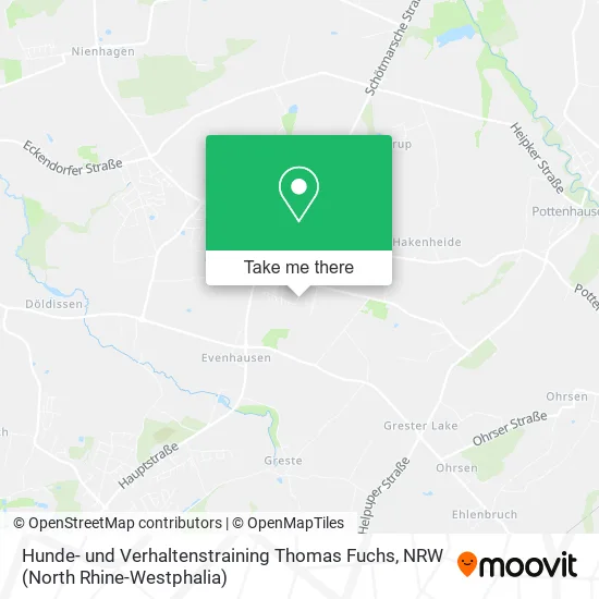 Карта Hunde- und Verhaltenstraining Thomas Fuchs