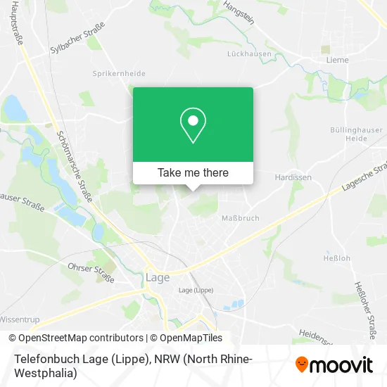 Карта Telefonbuch Lage (Lippe)