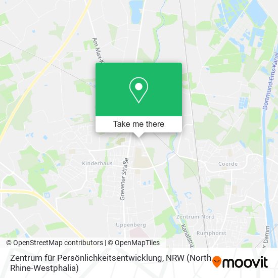 Zentrum für Persönlichkeitsentwicklung map