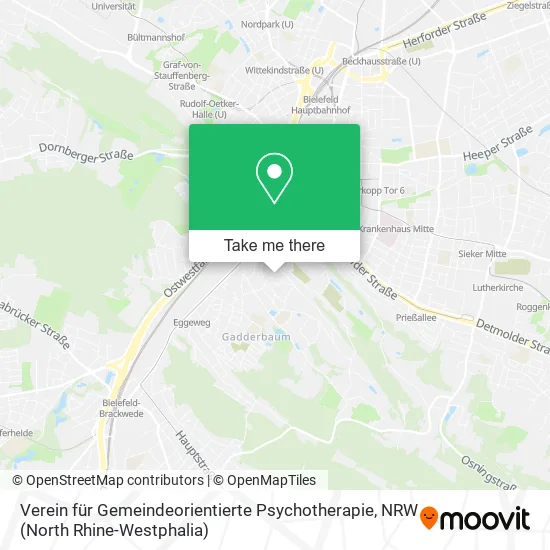 Карта Verein für Gemeindeorientierte Psychotherapie