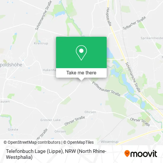 Карта Telefonbuch Lage (Lippe)