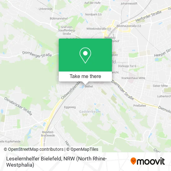 Карта Leselernhelfer Bielefeld