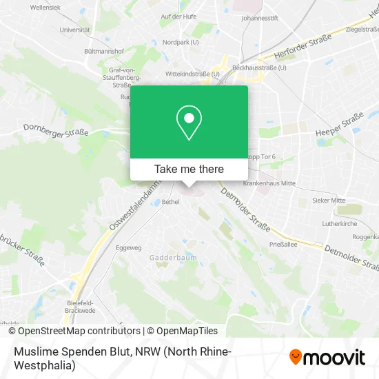 Карта Muslime Spenden Blut