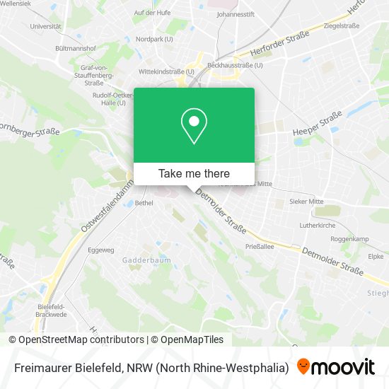Freimaurer Bielefeld map