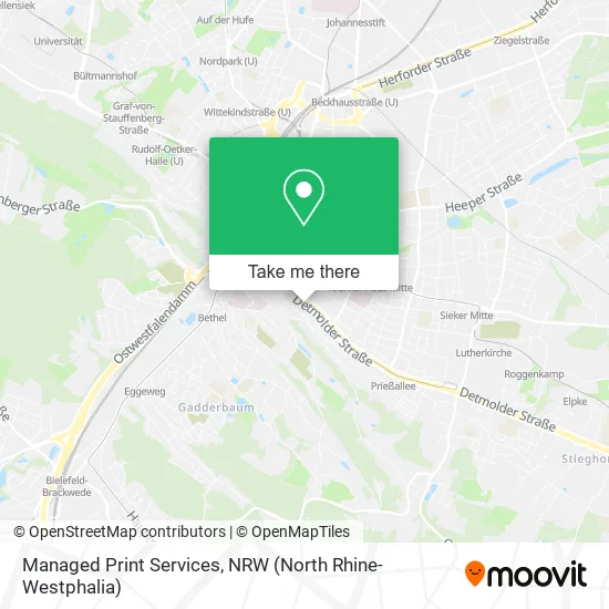 Карта Managed Print Services