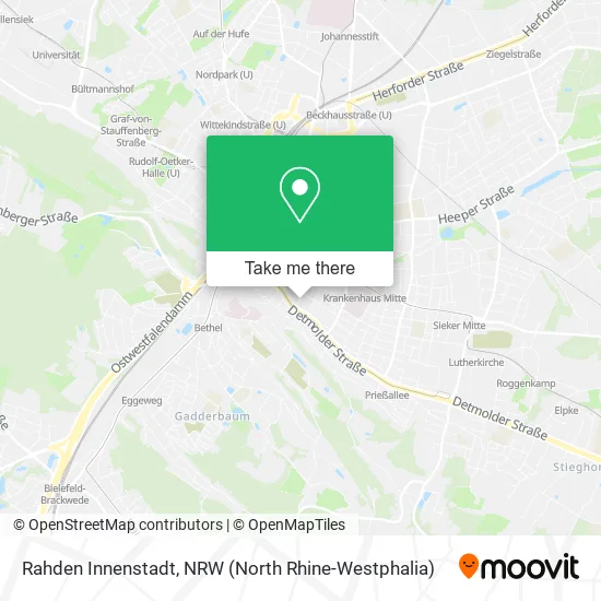 Карта Rahden Innenstadt