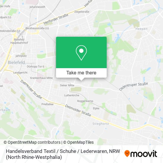 Handelsverband Textil / Schuhe / Lederwaren map