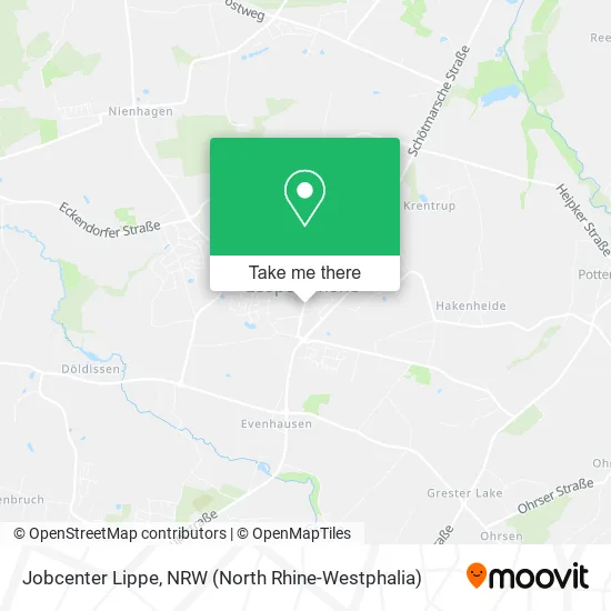 Карта Jobcenter Lippe