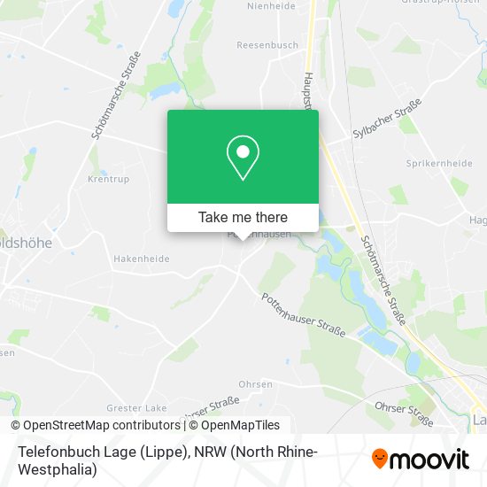 Карта Telefonbuch Lage (Lippe)