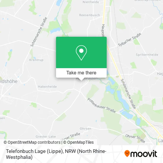 Карта Telefonbuch Lage (Lippe)