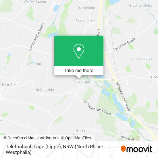 Карта Telefonbuch Lage (Lippe)