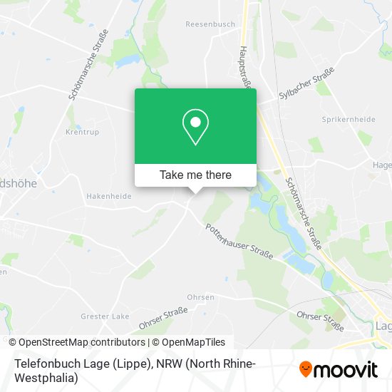 Карта Telefonbuch Lage (Lippe)