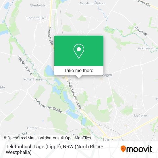Карта Telefonbuch Lage (Lippe)