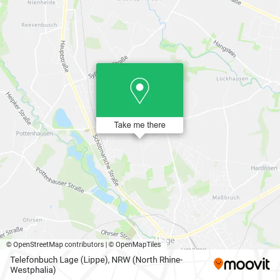 Карта Telefonbuch Lage (Lippe)