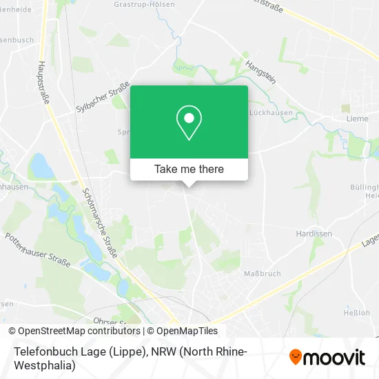 Карта Telefonbuch Lage (Lippe)