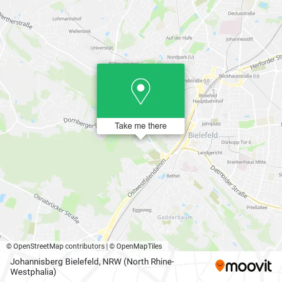 Карта Johannisberg Bielefeld