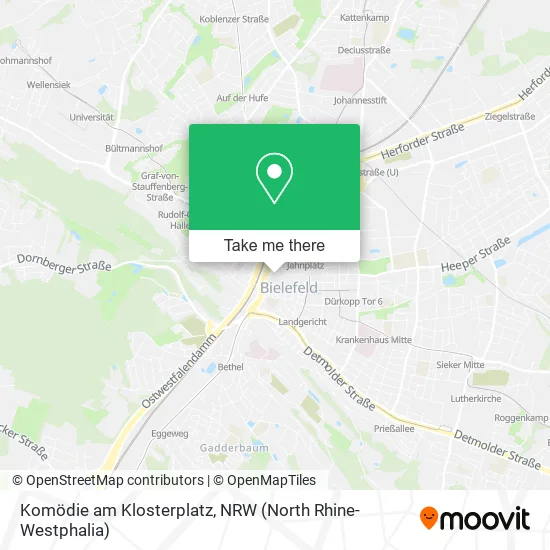 Карта Komödie am Klosterplatz