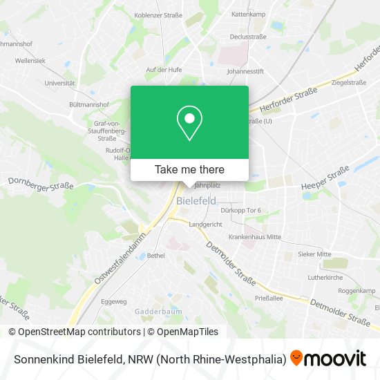 Sonnenkind Bielefeld map
