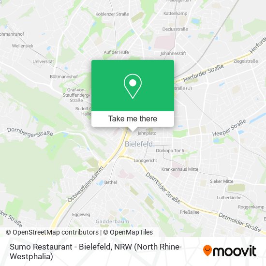 Sumo Restaurant - Bielefeld map