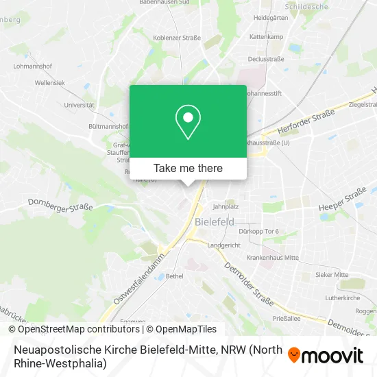 Карта Neuapostolische Kirche Bielefeld-Mitte