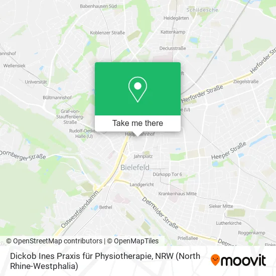 Карта Dickob Ines Praxis für Physiotherapie