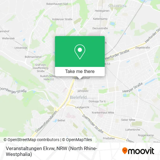 Карта Veranstaltungen Ekvw