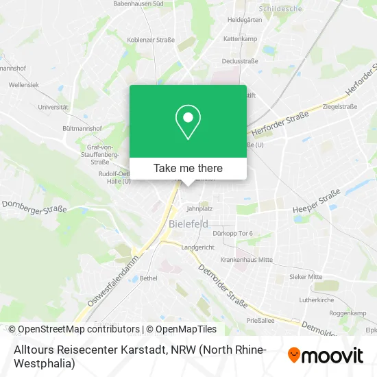 Карта Alltours Reisecenter Karstadt