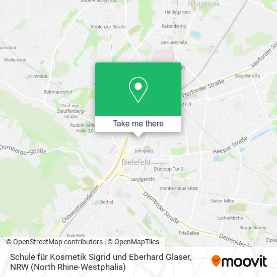 Карта Schule für Kosmetik Sigrid und Eberhard Glaser