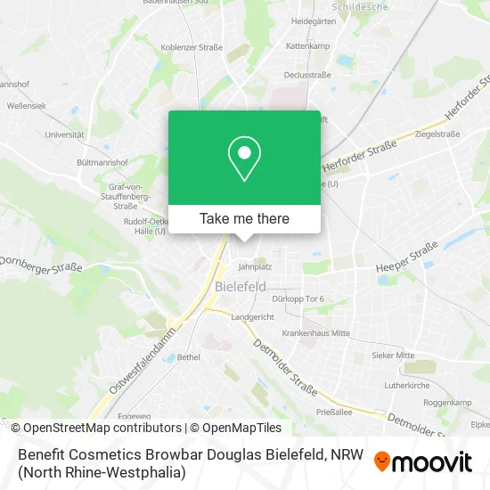 Карта Benefit Cosmetics Browbar Douglas Bielefeld