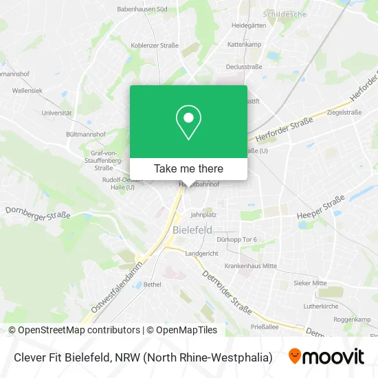 Карта Clever Fit Bielefeld