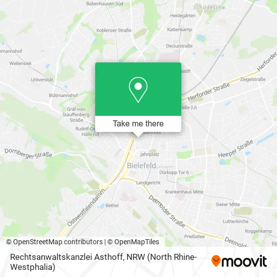Rechtsanwaltskanzlei Asthoff map