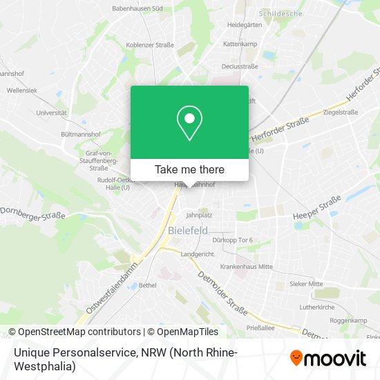 Unique Personalservice map
