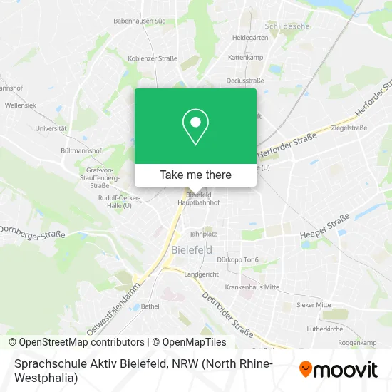Sprachschule Aktiv Bielefeld map
