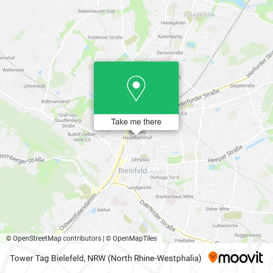 Карта Tower Tag Bielefeld