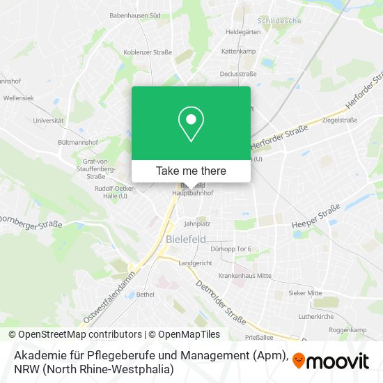 Akademie für Pflegeberufe und Management (Apm) map