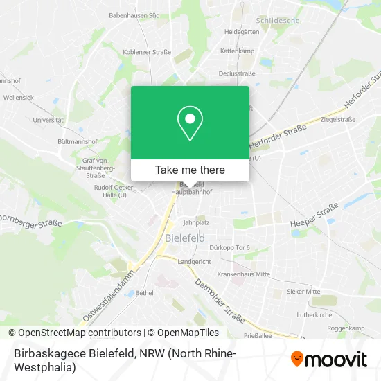 Карта Birbaskagece Bielefeld