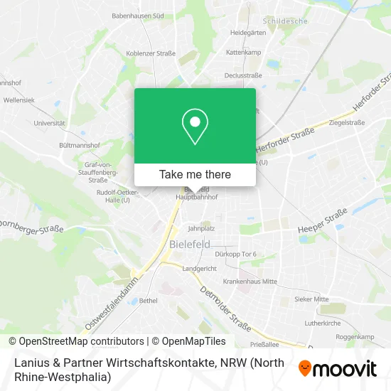 Lanius & Partner Wirtschaftskontakte map