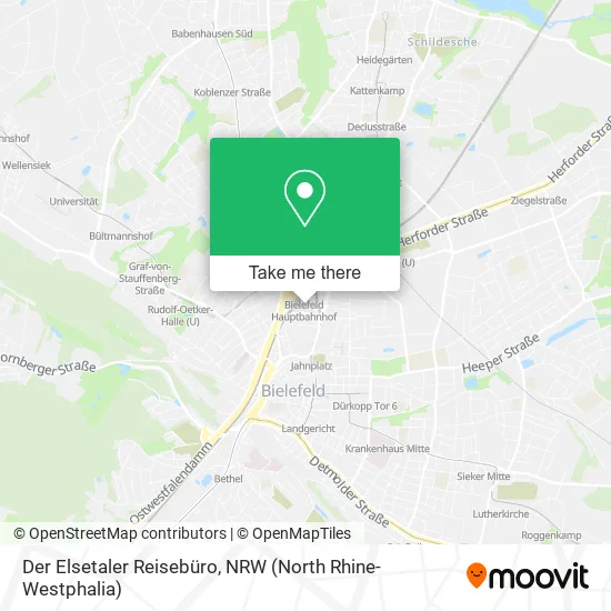 Карта Der Elsetaler Reisebüro