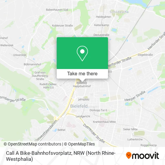 Карта Call A Bike-Bahnhofsvorplatz