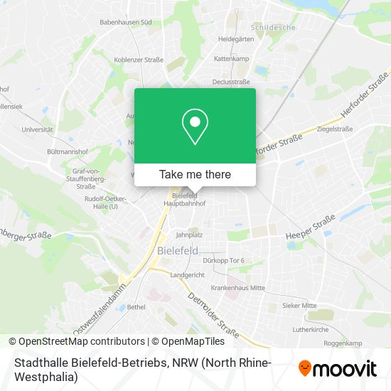 Stadthalle Bielefeld-Betriebs map
