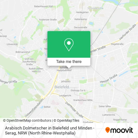 Карта Arabisch Dolmetscher in Bielefeld und Minden -Serag