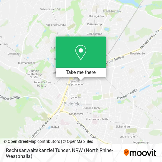 Карта Rechtsanwaltskanzlei Tuncer