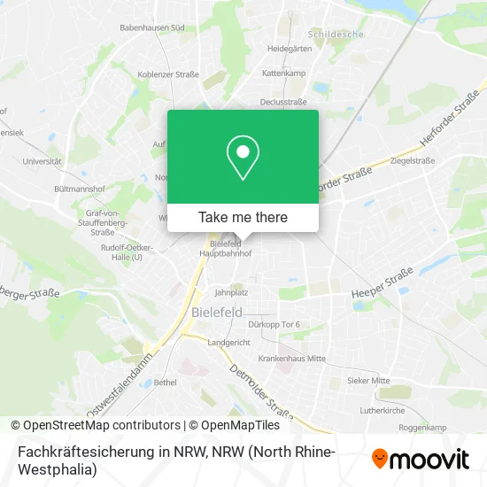 Карта Fachkräftesicherung in NRW