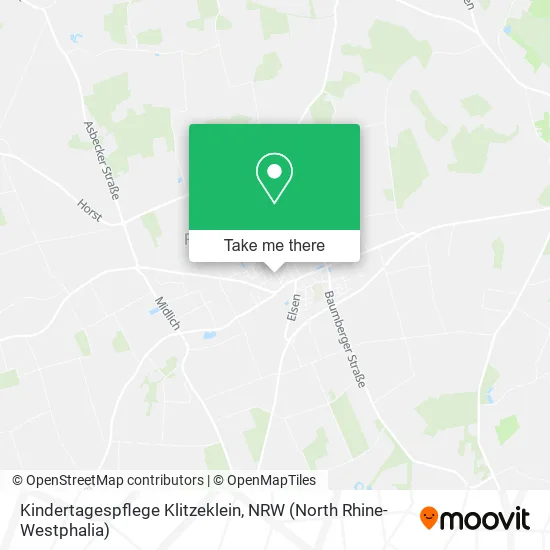 Карта Kindertagespflege Klitzeklein